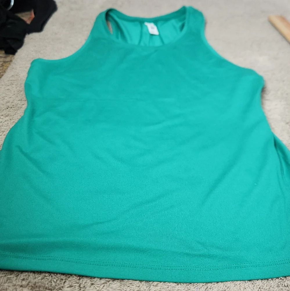 Women's Green Racerback Tank Top - All In Motion - S - Picture 2 of 7